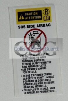 Label Toyota SRS 03-17